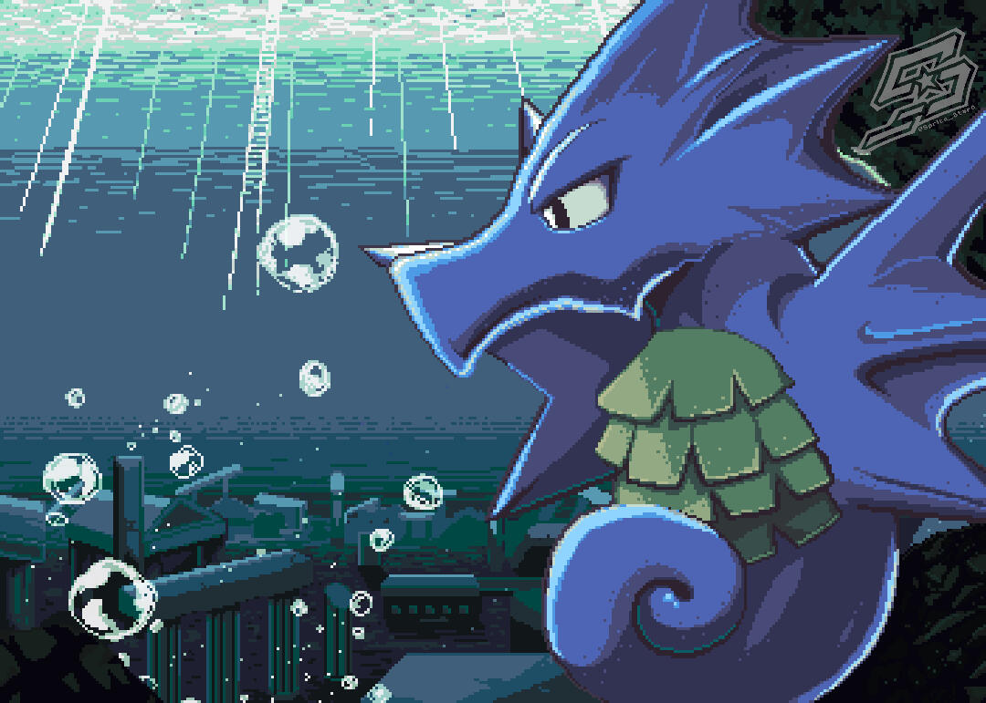 Seadra Pixel Art